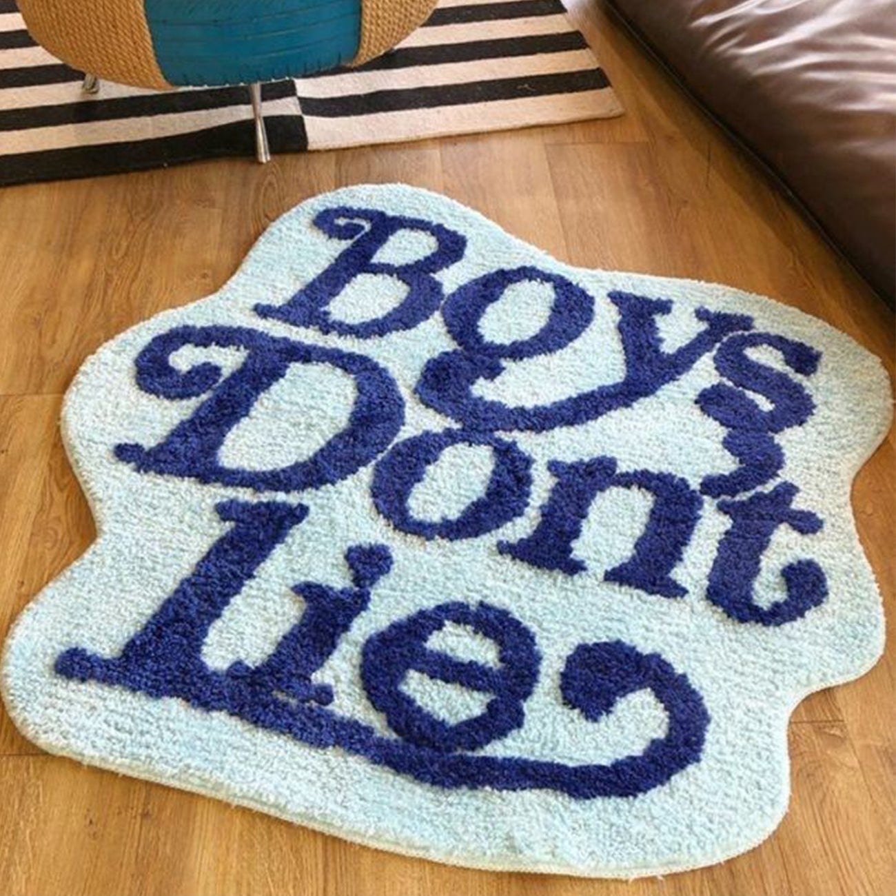 ASTRAG Cute Pink Girls Don't Cry Rug - Large