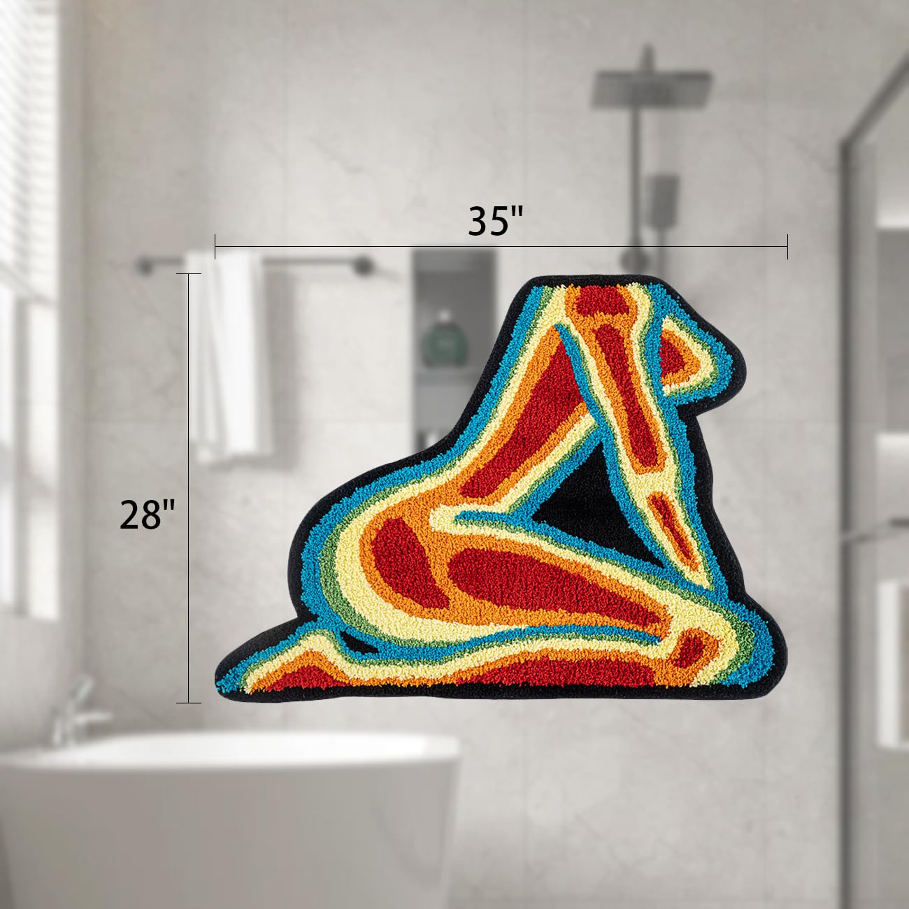 ASTRAG Sexy Girl Bedroom Rug Funny Bedside Area Rugs