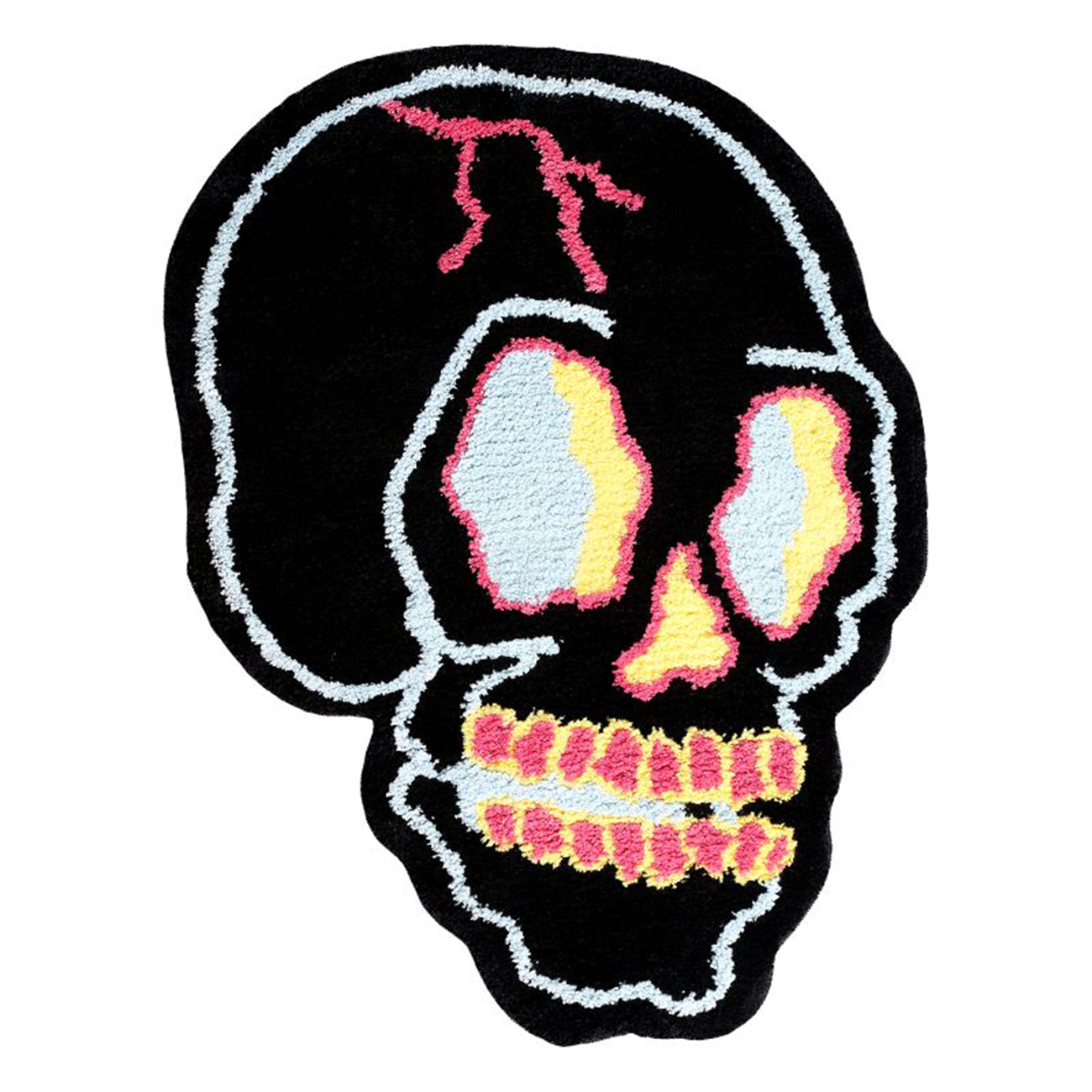 ASTRAG Funny Black Skull Bathroom Mat