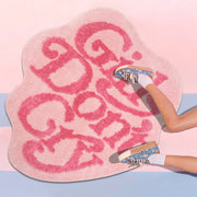 Shovagy Cute Pink Girls Don't Cry Rug - Large