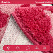 Shovagy Cheetah 8 Ball Rug Cool Rugs Graphic Tufted Leopard Pink Bathroom Rugs 2 FT Extra Soft Quick Dry Non Slip Bath Mats for Bathroom Water Absorbent Bath Rug Round Small Room Decor Carpet