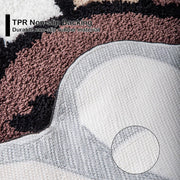 Shovagy Gothic Flower Bath Mat Fluffy Quick Dry Shower Mat Non-Slip Water Absorbent Bathtub Floor Mat, Halloween Decor Area Rug