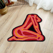Shovagy Sexy Girl Bedroom Rug Funny Bedside Area Rugs